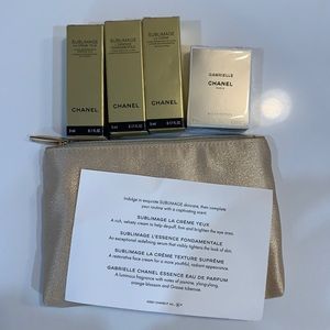 Chanel samples with pouch
